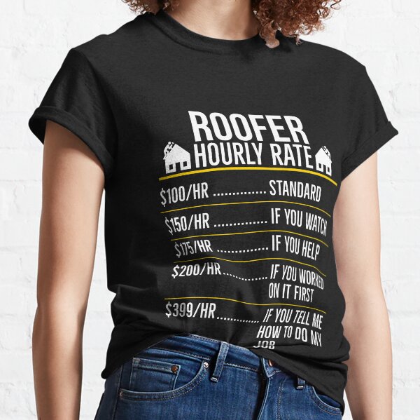 funny roofing t shirts