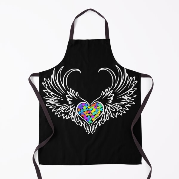 Item preview, Autism Puzzled Heart Angel Wings #6 designed and sold by Hypnotees.