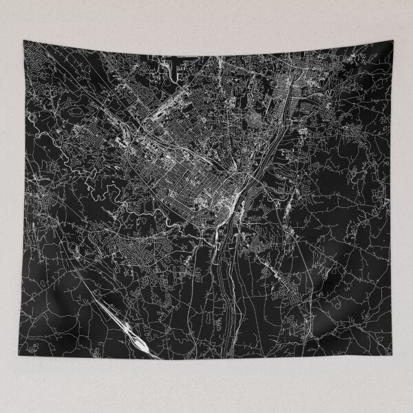 Item preview, Albany Black Map designed and sold by multiplicitymap.