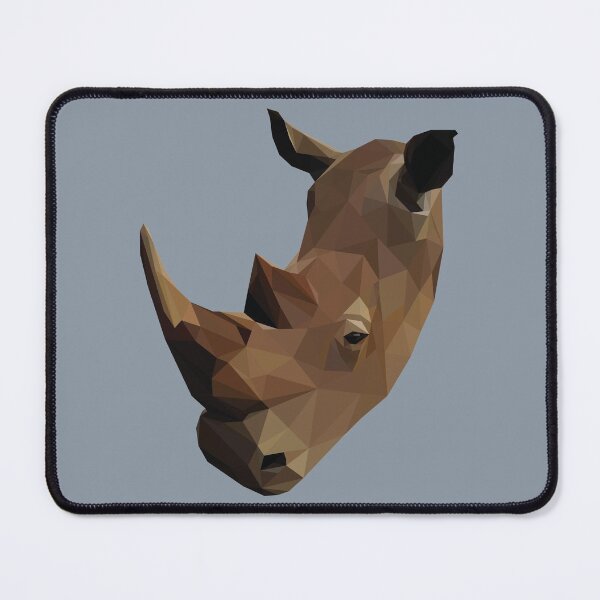 Item preview, Low poly Brown Rhino designed and sold by ErinFCampbell.
