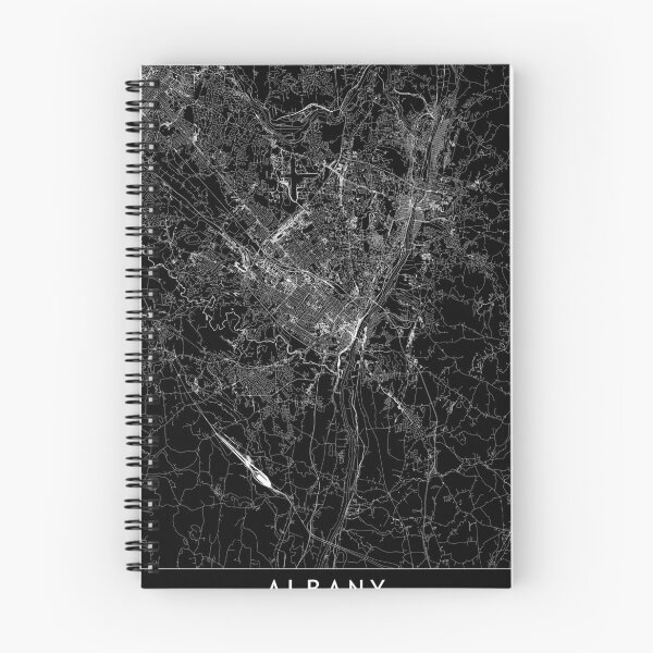 Item preview, Albany Black Map designed and sold by multiplicitymap.