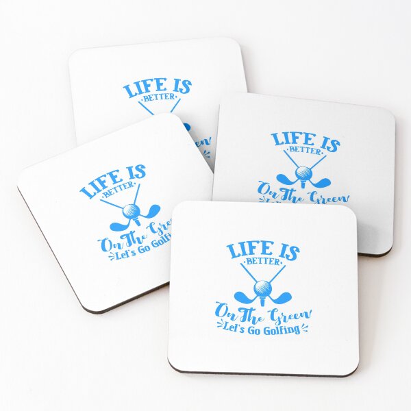 Item preview, Life Is Better On The Green Let's Go Golfing Quote designed and sold by Open Canvas.