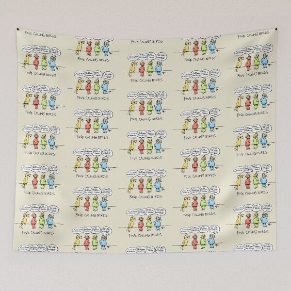 Item preview, Four Calling Birds designed and sold by Kat Kuo.
