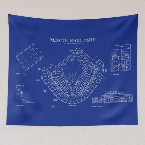 Item preview, Minute Maid Park - (White Stencil-No Background) designed and sold by BGALAXY.