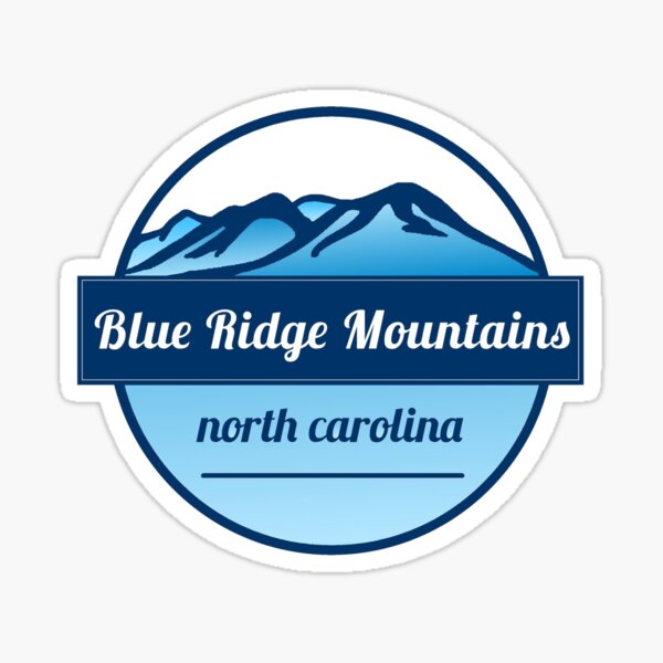 Item preview, Blue Ridge Mountains Die-Cut Sticker designed and sold by carolinatrekker.