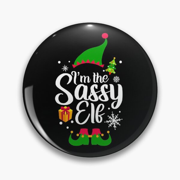 Aperçu de l'œuvre Pyjama de fête de Noël assorti pour groupe familial Je suis l'elfe impertinent créée et vendue par Mixture-DESIGN.