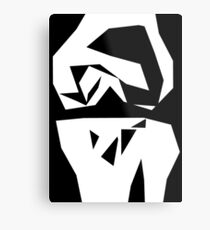 "Cutting Edge" Abstract Knee Replacement Design by Jenny Meehan Metal Print