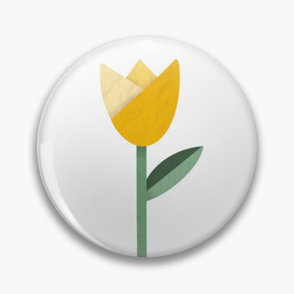 Item preview, Yellow Origami Tulip Textured Flower designed and sold by Georgia Hamilton.