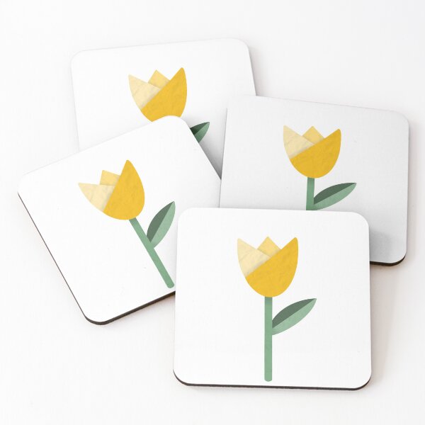 Item preview, Yellow Origami Tulip Textured Flower designed and sold by Georgia Hamilton.