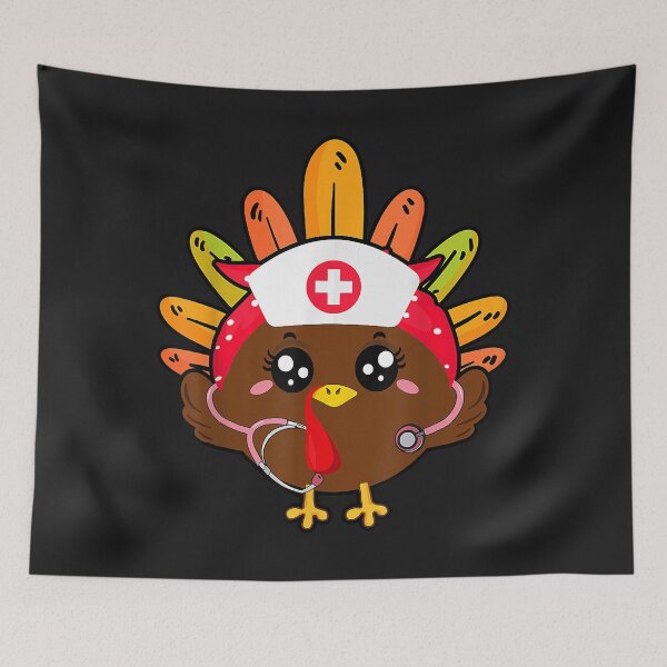 Item preview, Thanksgiving Nurse Scrub Tops For Women Cute Turkey Nurse  designed and sold by minadebbieark.