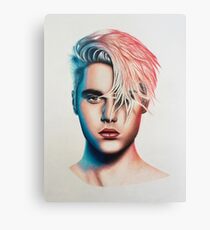 colored Justin Canvas Print