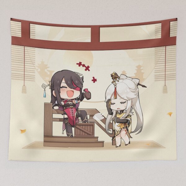 Item preview, Beidou and Ningguang - Genshin Impact designed and sold by Aka-Hanako.