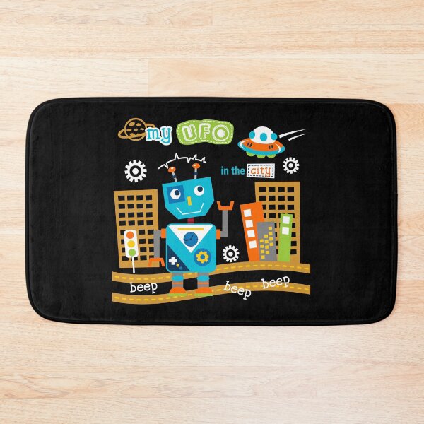 Item preview, Funny Robot and UFO designed and sold by innazimovec.