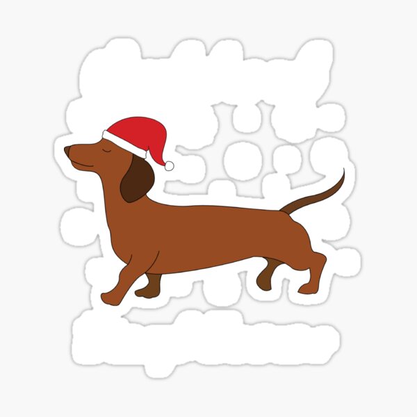Item preview, Dachshund through the snow designed and sold by TheGiftHub.