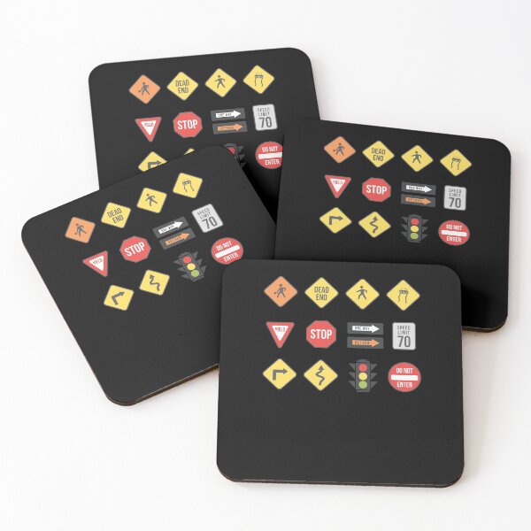 Item preview, Traffic Signs Driving School Road Sign designed and sold by ornamio.