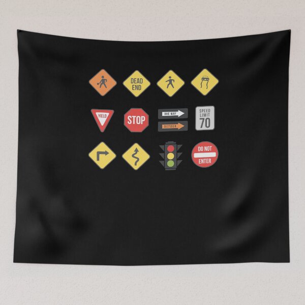 Item preview, Traffic Signs Driving School Road Sign designed and sold by ornamio.