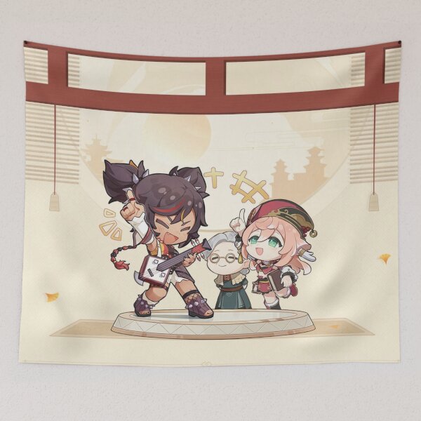 Item preview, Xinyan and Yanfei - Genshin Impact designed and sold by Aka-Hanako.