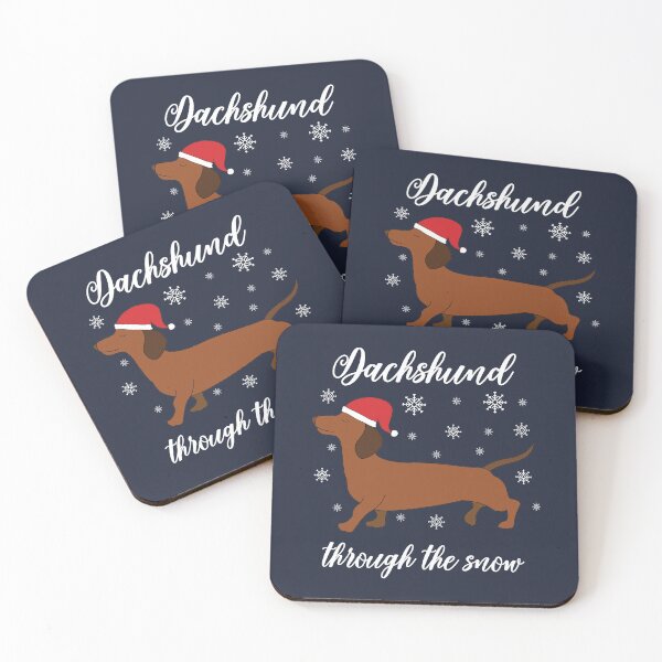 Item preview, Dachshund through the snow designed and sold by TheGiftHub.