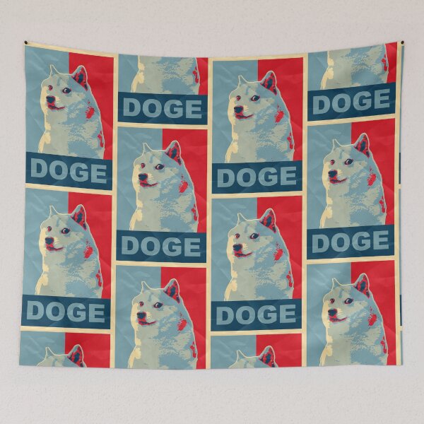 Item preview, Doge Meme Dogecoin Hope Poster designed and sold by johnta17.