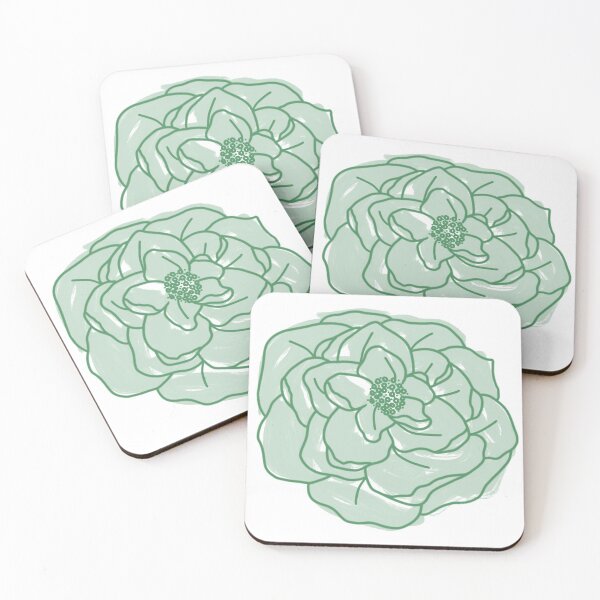 Item preview, Green Abstract Flower designed and sold by Georgia Hamilton.