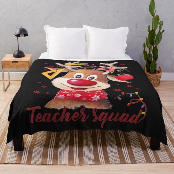 Item preview, Teacher Squad Cute Rudolph Reindeer Wearing Lights Christmas designed and sold by minadebbieark.