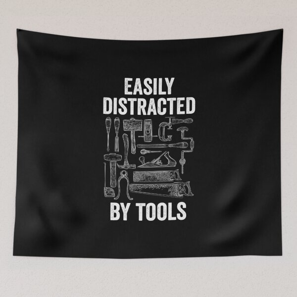 Item preview, Easily Distracted By Tools designed and sold by kudostees.