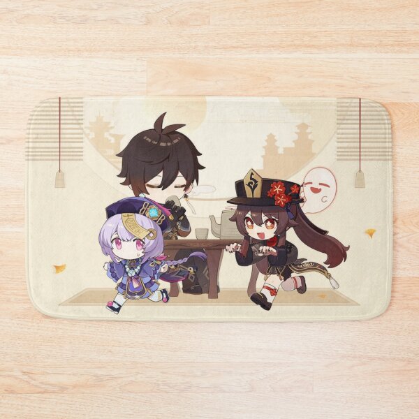 Item preview, Zhongli, Qiqi and Hu Tao - Genshin Impact designed and sold by Aka-Hanako.