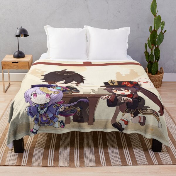 Item preview, Zhongli, Qiqi and Hu Tao - Genshin Impact designed and sold by Aka-Hanako.