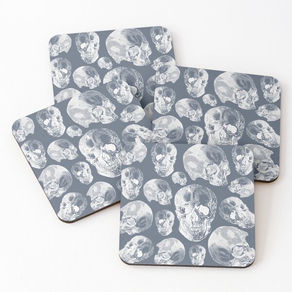 Item preview, Group Of Human Skulls Vintage Illustration Line Drawing designed and sold by TrulyEpoque.