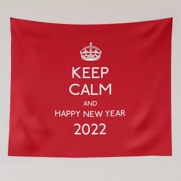 Aperçu de l'œuvre Restez calme et bonne année 2022 créée et vendue par stella-shop.