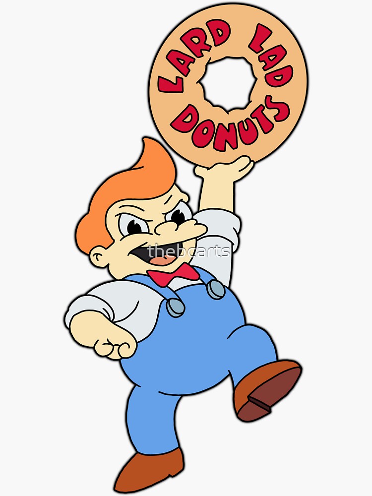 "Lard Lad" Sticker for Sale by thebcarts Redbubble