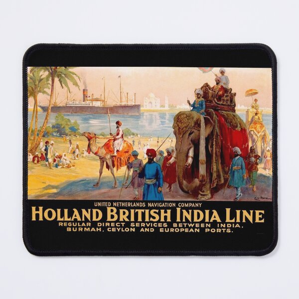 Item preview, HOLLAND BRITISH INDIA LINE :Vintage Advertising Print designed and sold by posterbobs.