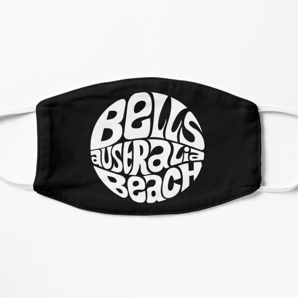 Bells Beach Australia - WHITE Flat Mask