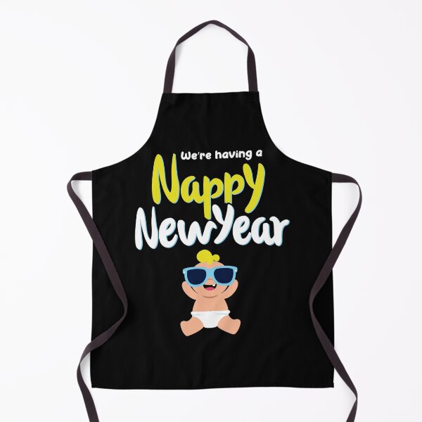 Item preview, Nappy New Year! Expecting Pregnant newborn funny Happy New Year designed and sold by w1ckerman.