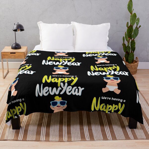 Item preview, Nappy New Year! Expecting Pregnant newborn funny Happy New Year designed and sold by w1ckerman.
