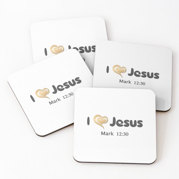 Item preview, Christian Design - I Love Jesus - Mark 12:30 designed and sold by simplydesignart.