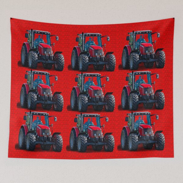 Item preview, red tractor designed and sold by Millysuewood.
