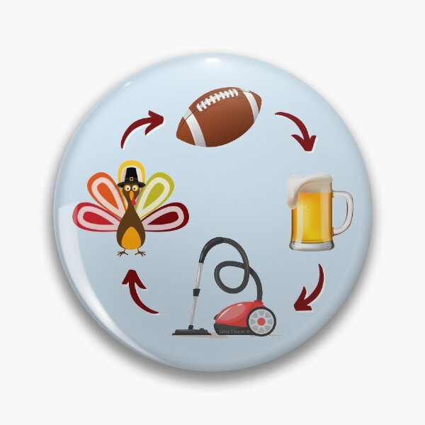 Item preview, Thanksgiving Repeat Novelty Turkey Football Beer Cleaning designed and sold by SavvyCleaner.