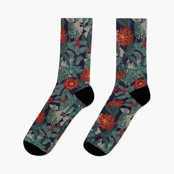 Item preview, Christmas Dahlia (Navy blue) designed and sold by SmokeInTheWoods.