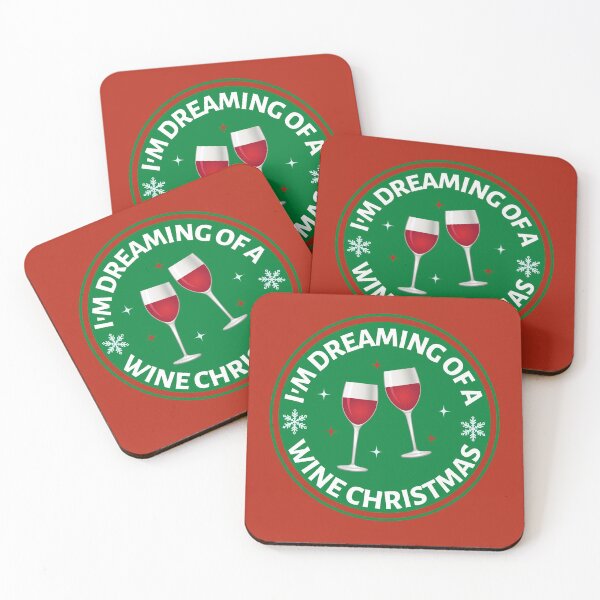 Item preview, Im Dreaming of a Wine Christmas (Green) - Funny Wine Puns - Christmas Gift for Wine Lovers who like alcoholic jokes designed and sold by CaitU.
