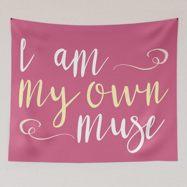 Item preview, I Am My Own Muse Creativity Quote designed and sold by DancingwithInk.
