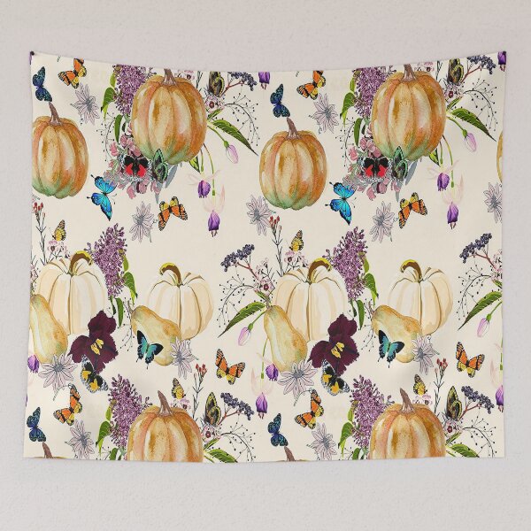 Item preview, Pumpkins and Butterflies,Plaid and all things pumpkin Thanksgiving ,Thankful Grateful Blessed, Pumpkin spice and all things nice designed and sold by Adri Barnard.