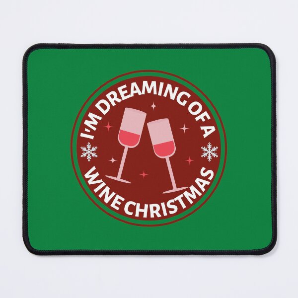 Item preview, Im Dreaming of a Wine Christmas (Red) - Funny Rose Wine Puns - Christmas Gift for Pink Wine Lovers who like alcoholic jokes designed and sold by CaitU.