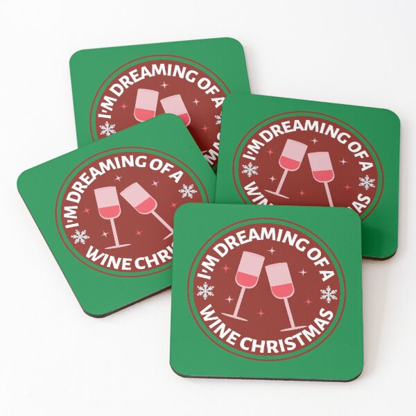 Item preview, Im Dreaming of a Wine Christmas (Red) - Funny Rose Wine Puns - Christmas Gift for Pink Wine Lovers who like alcoholic jokes designed and sold by CaitU.