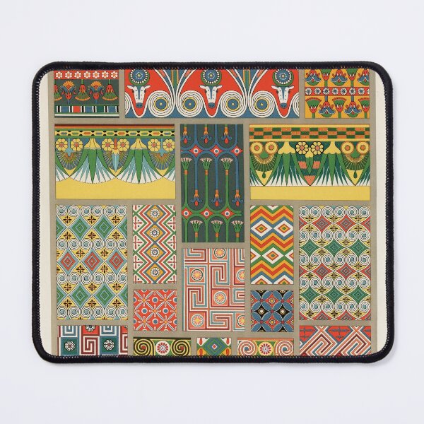 Item preview, Albert Racinet - Vintage Egyptian Geometrical Pattern designed and sold by FrostMintStudio.