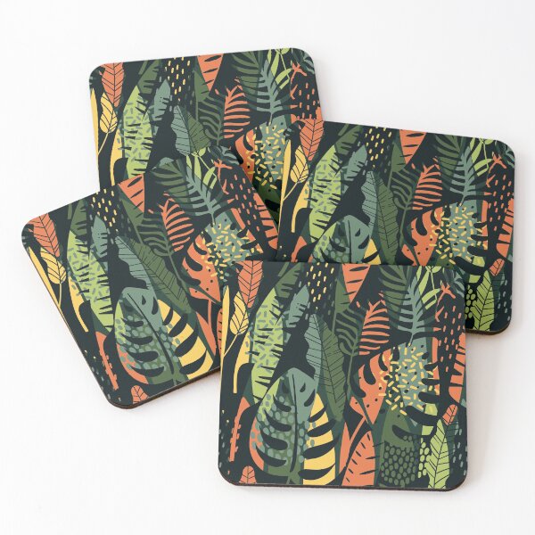 Item preview, Beautiful Tropical Vibe Leafy Pattern designed and sold by urban-color.