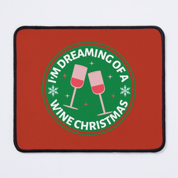 Item preview, Im Dreaming of a Wine Christmas (Green) - Funny Rose Wine Puns - Christmas Gift for Pink Wine Lovers who like alcoholic jokes designed and sold by CaitU.