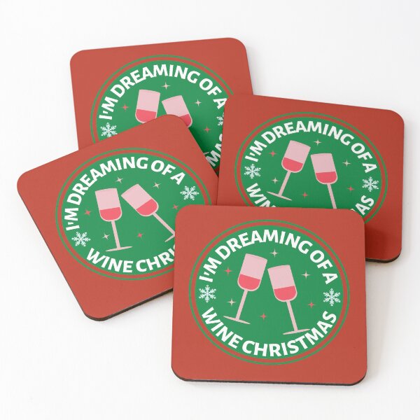 Item preview, Im Dreaming of a Wine Christmas (Green) - Funny Rose Wine Puns - Christmas Gift for Pink Wine Lovers who like alcoholic jokes designed and sold by CaitU.