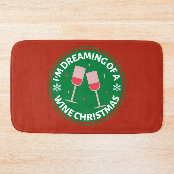 Item preview, Im Dreaming of a Wine Christmas (Green) - Funny Rose Wine Puns - Christmas Gift for Pink Wine Lovers who like alcoholic jokes designed and sold by CaitU.