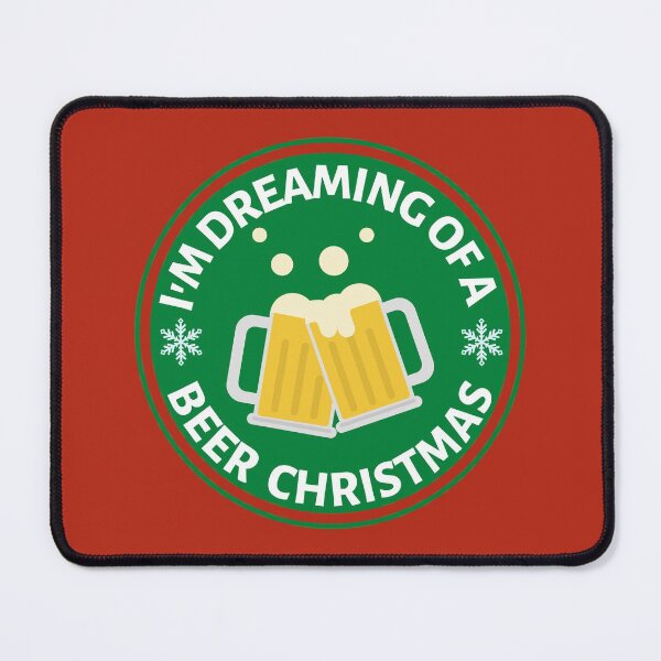 Item preview, Im Dreaming of a Beer Christmas (Green) - Funny Christmas Beer Puns - Gift for Beer Lovers who like alcohol jokes designed and sold by CaitU.